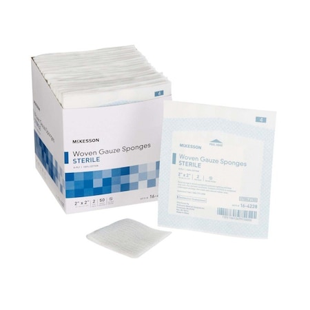 Mckesson Sterile Gauze Sponge, 2 x 2 Inch, 100PK 16-4228
